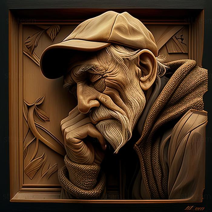 3D модель Пол Кэдмус, американский художник (STL)